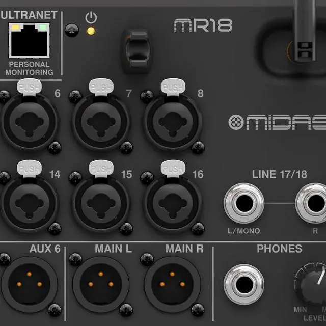 Alt view image 3 of 4 - MR18 Rack-mounted Digital Mixing Console - 18-channel professional digital mixing for stage performances, band concerts, and live events.