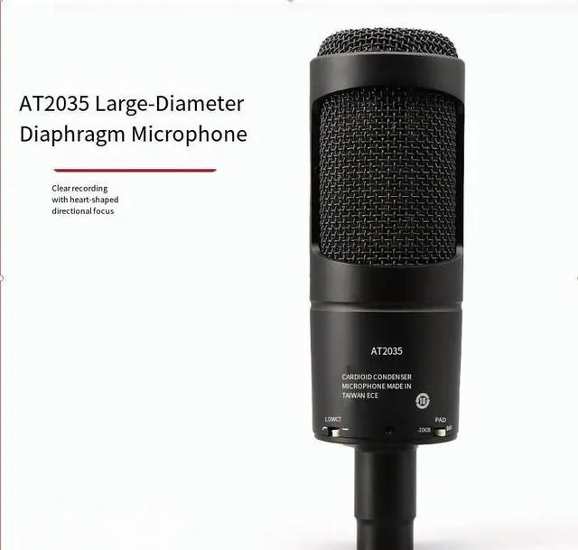 Alt view image 5 of 5 - AT2035 Bluetooth wireless earphone microphone sound card complete set of audio equipment for singing, live streaming and professional recording.