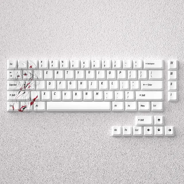 Alt view image 4 of 5 - The original factory-made keycap with the exact height, fully opaque five-sided heat-sprayed PBT, compatible with 60, 65, and 68 keyboards.