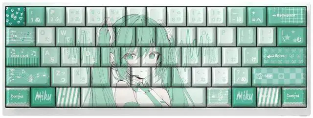 Main image of Original factory height PBT engraved version for the keycaps of the initial note theme, suitable for 60, 65, and 68.