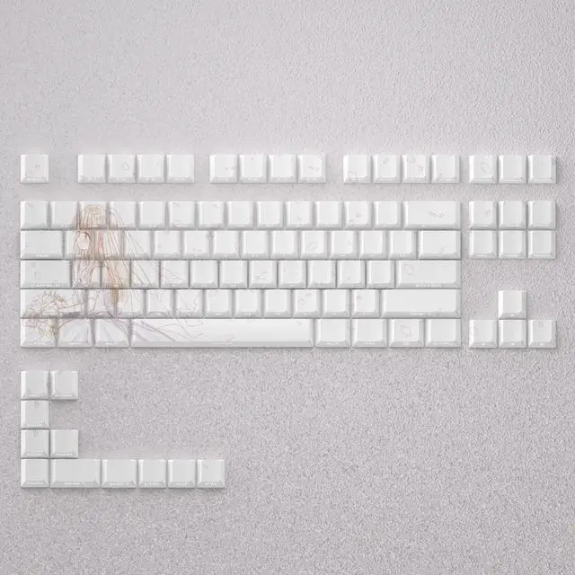 Alt view image 3 of 5 - Shinzo Shibano Keycap 2D Theme Original Factory High-Grade Side Etching with Transparent Light Transmission PBT Compatible with 6065687587
