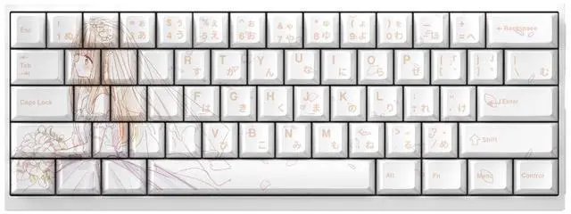 Main image of Shinzo Tsunoda Keycap 2D Theme Original Factory Height PBT Fully Engraved Compatible with 60, 65, 68