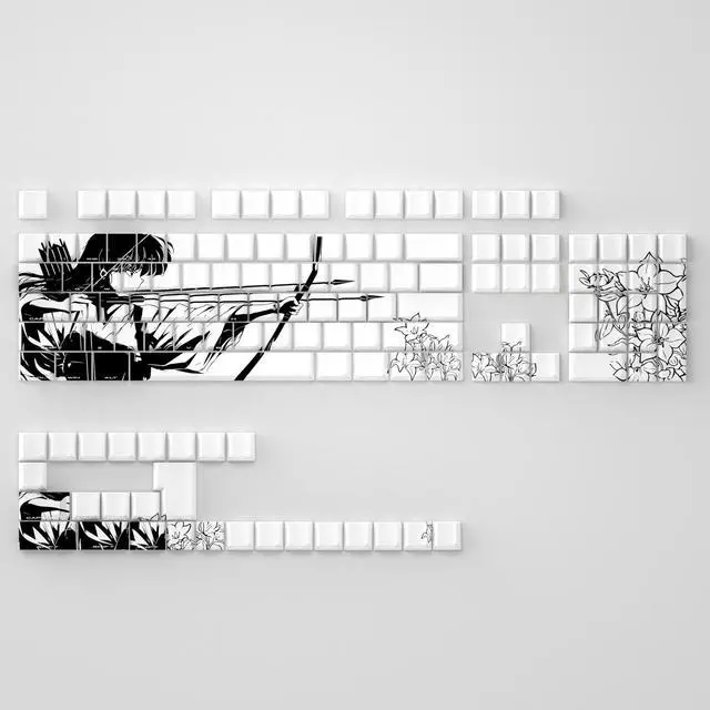 Alt view image 3 of 4 - The keycaps of the "Ji Gu" model are engraved with transparent 2D graphics that are compatible with the "atk68", "Majiaosi MAD 60", and "MAD68".