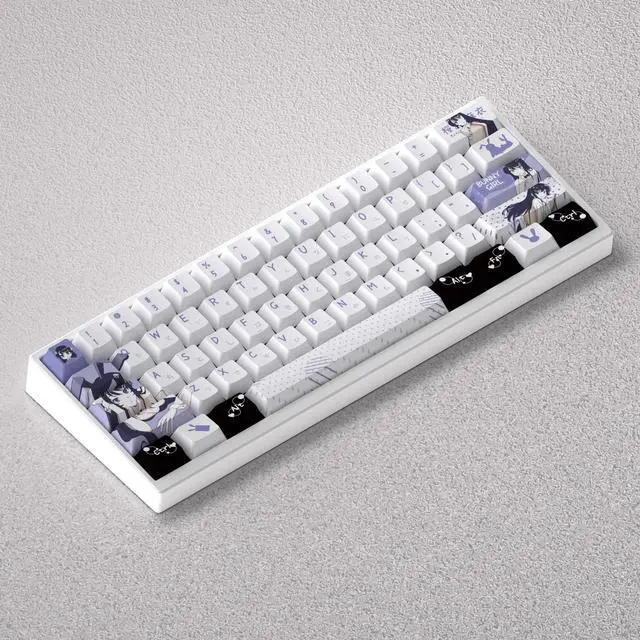 Alt view image 4 of 5 - Sakihira Maki Keycap with PBT material, high height, precisely engraved, non-transparent, compatible with 60, 65, 68 keyboards.