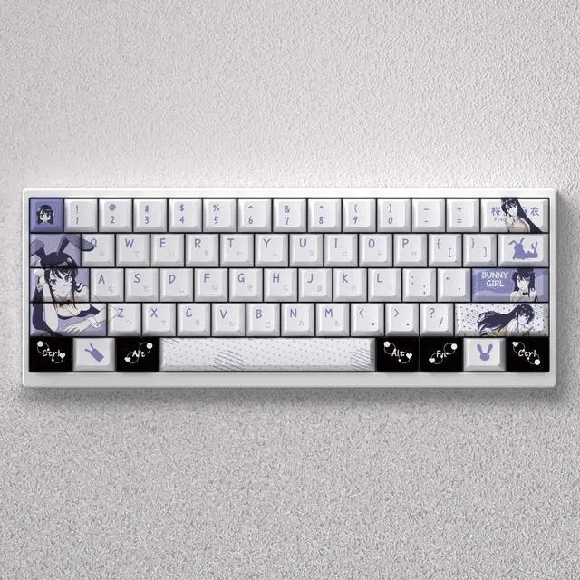 Alt view image 3 of 5 - Sakihira Maki Keycap with PBT material, high height, precisely engraved, non-transparent, compatible with 60, 65, 68 keyboards.