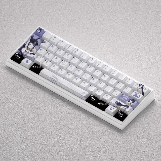 Alt view image 2 of 5 - Sakihira Maki Keycap with PBT material, high height, precisely engraved, non-transparent, compatible with 60, 65, 68 keyboards.