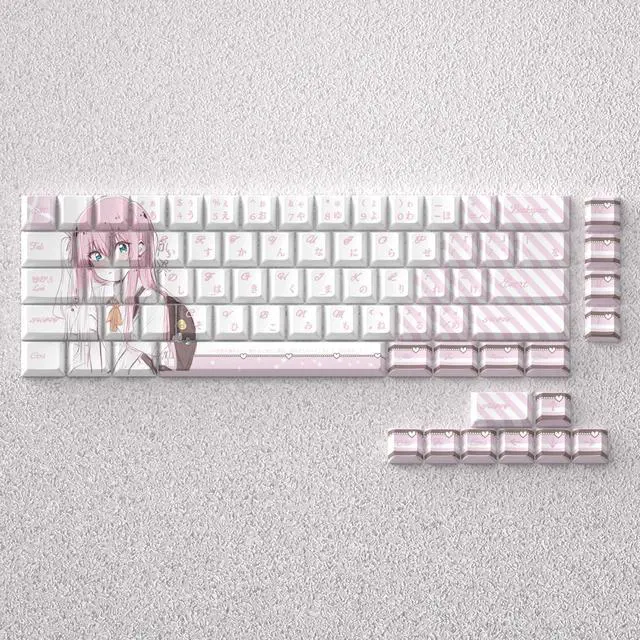Alt view image 4 of 5 - Poci sauce keycaps with original height, 2D engraved, non-transparent PBT material, suitable for 60, 65, 68 keyboards.