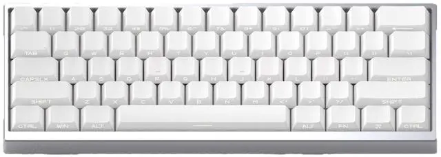 Alt view image 2 of 5 - Pure black and white keycaps with transparent backlighting, original height PBT, compatible with ATK68. Made by American Gaming Lion, MAD60 and MAD68. black