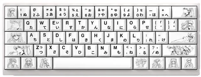 Main image of Tomorrow Smile Pure Enjoy Version Keycap with 2D Theme, Original Factory Height PBT, Fully Engraved, Compatible with 60, 65, 68