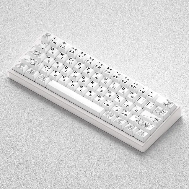 Alt view image 5 of 5 - Tomorrow Smile Pure Enjoy Version Keycap with 2D Theme, Original Factory Height PBT, Fully Engraved, Compatible with 60, 65, 68