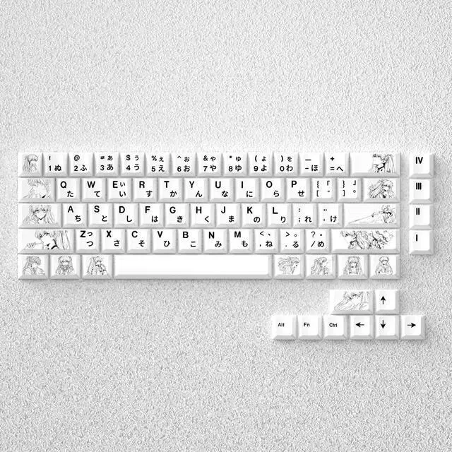 Alt view image 3 of 5 - Tomorrow Smile Pure Enjoy Version Keycap with 2D Theme, Original Factory Height PBT, Fully Engraved, Compatible with 60, 65, 68