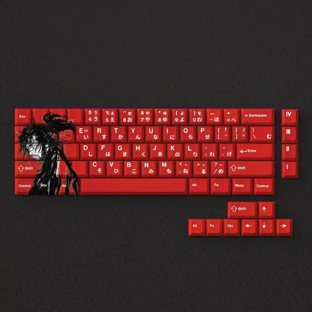 Alt view image 3 of 5 - Samurai Quest Keycap 2D Theme Original Factory High-Purity PBT Engraved Compatible with 60, 65, 68