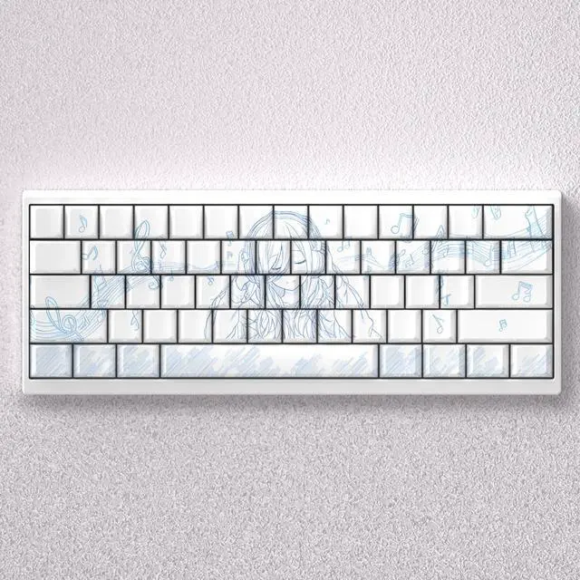 Alt view image 2 of 5 - Three-Nine keycaps with a 2D theme, highly embossed with transparent PBT on the sides, compatible with 60, 65, 68, 75, and 87.