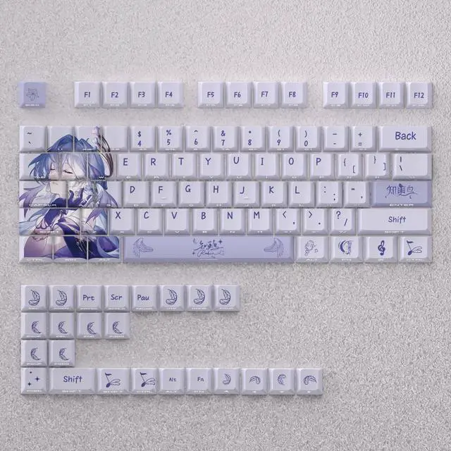 Alt view image 3 of 3 - Thrush Keycap 2D Theme with High Detail Side Etching for Light Transmission PBT Compatible with 60-65-68-75-87