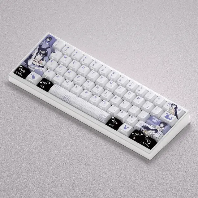 Alt view image 2 of 5 - Sakino Mashiko Keycap with 2D theme, highly detailed side engraving, transparent PBT material, compatible with 60, 65, 68, 75
