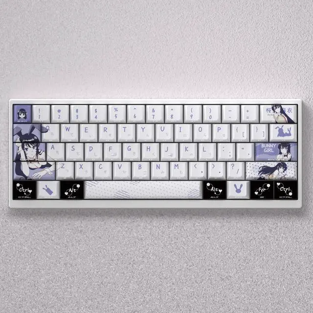 Alt view image 3 of 5 - Sakino Mashiko Keycap with 2D theme, highly detailed side engraving, transparent PBT material, compatible with 60, 65, 68, 75