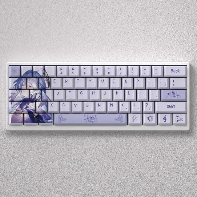 Alt view image 2 of 3 - The keycap of the robin key is made of PBT material and is precisely engraved with a non-transparent design, which is suitable for 60, 65, and 68 keyboards.