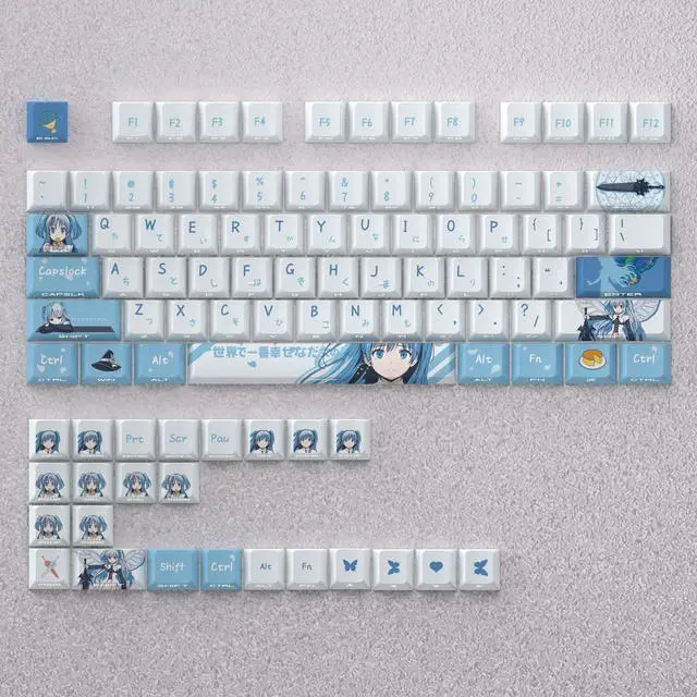 Alt view image 2 of 5 - KedoLi keycap with 2D theme, highly detailed side engraving with light transmission, made of PBT material, compatible with 60-65-68-75-87