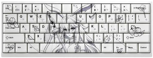Main image of Eight-layer cherry keycap with transparent PBT material compatible with ATK68, American Addax, Fire68, MAD60, and MAD.
