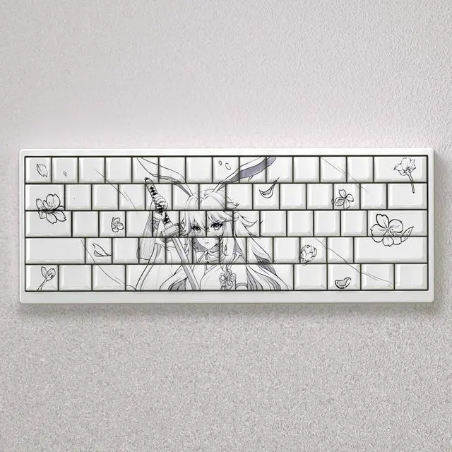 Alt view image 4 of 5 - Eight-layer cherry keycap with transparent PBT material compatible with ATK68, American Addax, Fire68, MAD60, and MAD.