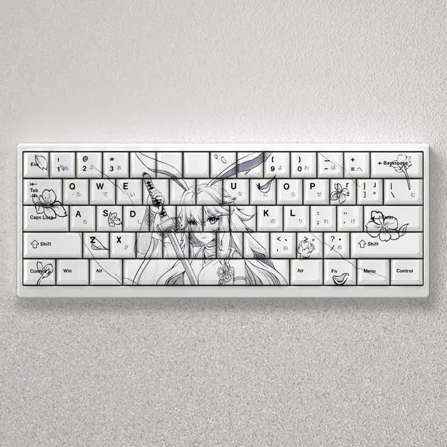 Alt view image 5 of 5 - Eight-layer cherry keycap with transparent PBT material compatible with ATK68, American Addax, Fire68, MAD60, and MAD.