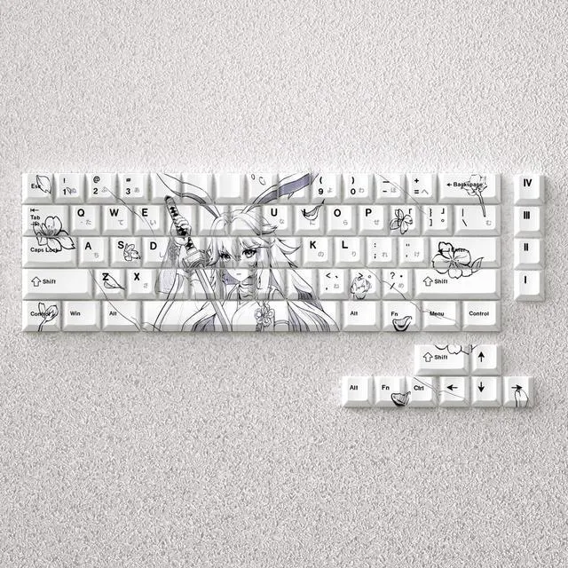 Alt view image 2 of 5 - Eight-layer cherry keycap with transparent PBT material compatible with ATK68, American Addax, Fire68, MAD60, and MAD.