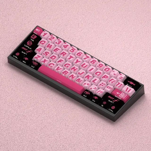 Alt view image 4 of 5 - Bad Sweet Keycap with transparent backlighting on the side, made of PBT material, compatible with 60, 65, 68, 75, and 87 keyboards.