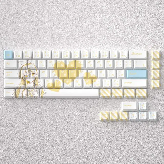 Alt view image 4 of 5 - Tsuchiya Kanji Keycap - Fake Romantic Theme Keycap with PBT Material, Compatible with 60, 65, 68 Arrangement Keyboards