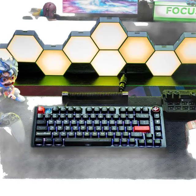 Alt view image 5 of 6 - Space exploration keycaps in black, with high PBT material, custom-made and compatible with VXE75, VGN, NEW M87, etc.