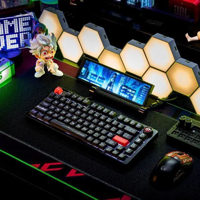 Alt view image 6 of 6 - Space exploration keycaps in black, with high PBT material, custom-made and compatible with VXE75, VGN, NEW M87, etc.