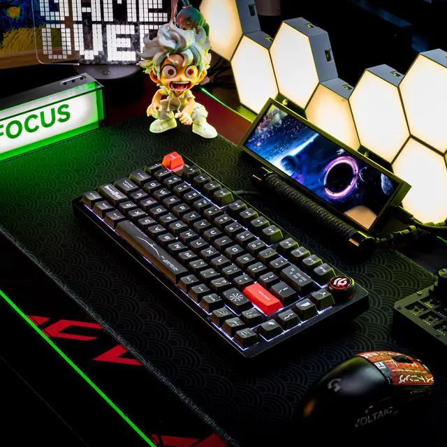 Alt view image 4 of 6 - Space exploration keycaps in black, with high PBT material, custom-made and compatible with VXE75, VGN, NEW M87, etc.