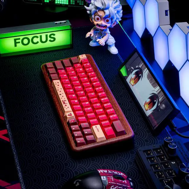 Alt view image 4 of 5 - Chocolate-flavored chocolate keycaps with a gourmet design in high color. Made of PBT material and heat-sprayed for durability. Compatible with mechanical keyboards.