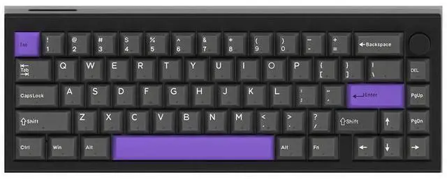 Alt view image 3 of 3 - The black semi-permeable keycaps are produced through a secondary injection molding process, which is suitable for mechanical keyboards of models 75/87/98/108.