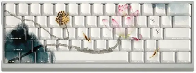 Main image of Huo Hua Yin Keycaps with ancient style side-engraving, with light transmission on the side, high PBT material, atk68 v75x, wooting