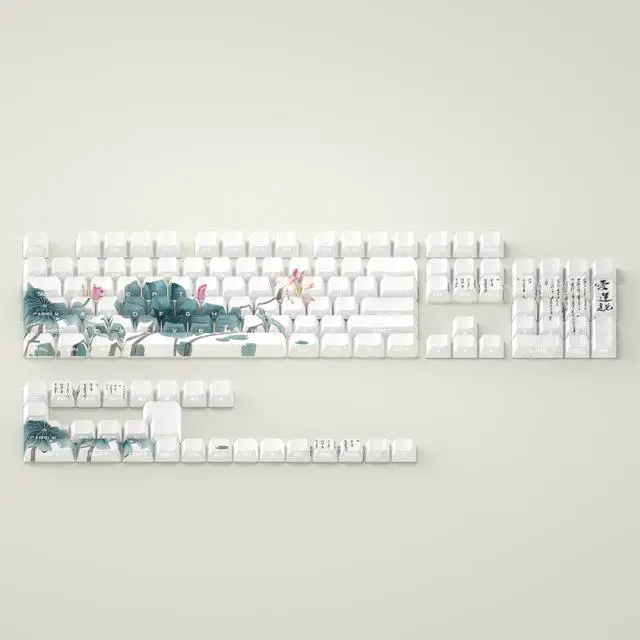 Alt view image 5 of 5 - Ailian said that the side of the keycaps are engraved with transparent PBT material, which is compatible with ATK68, American Addax, Fire68, MAD60 and MAD.