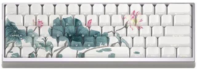 Main image of Ailian said that the side of the keycaps are engraved with transparent PBT material, which is compatible with ATK68, American Addax, Fire68, MAD60 and MAD.