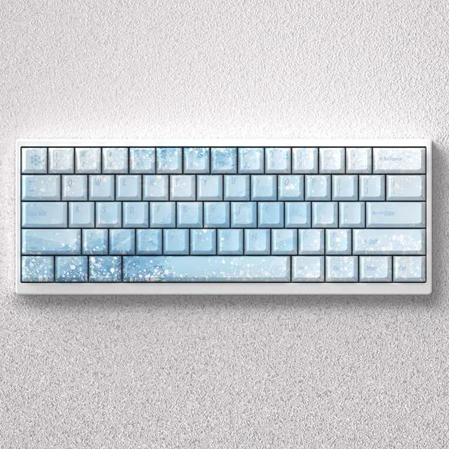 Alt view image 5 of 5 - Snow Maiden keycap with a height that is perfectly two-dimensional, precisely engraved and completely opaque PBT material, compatible with 60, 65, and 68 keyboards.