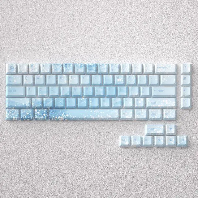 Alt view image 3 of 5 - Snow Maiden keycap with a height that is perfectly two-dimensional, precisely engraved and completely opaque PBT material, compatible with 60, 65, and 68 keyboards.