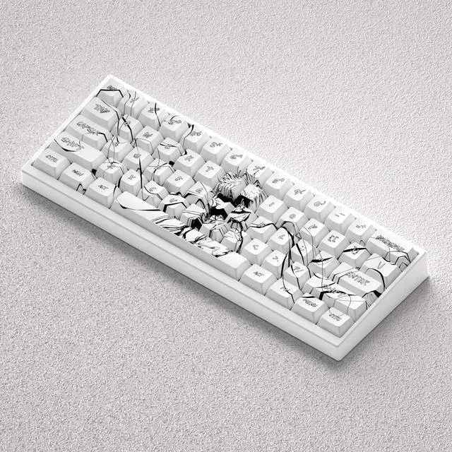 Alt view image 3 of 5 - Five Key Caps with Anime Theme, High-Quality PBT Finish, Fully Engraved, Compatible with 60, 65, 68