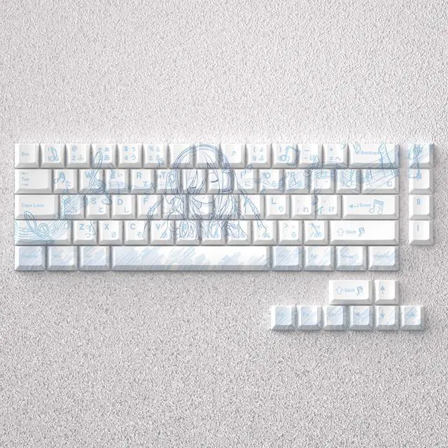 Alt view image 2 of 3 - Nakanose Sanzuki Keycap for 2D theme with high PBT finish, engraved, compatible with 60, 65, 68.