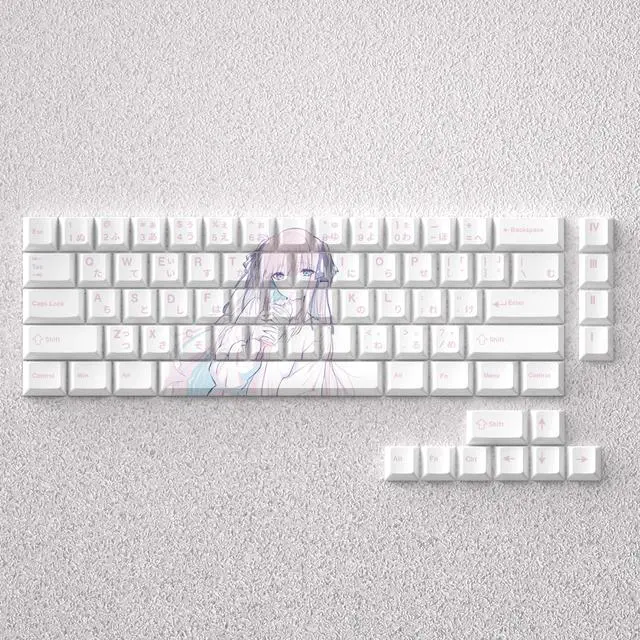 Alt view image 2 of 3 - Nakano Nana Keycap 2D Theme High-Poly PBT Fully Engraved Compatible with 60, 65, 68
