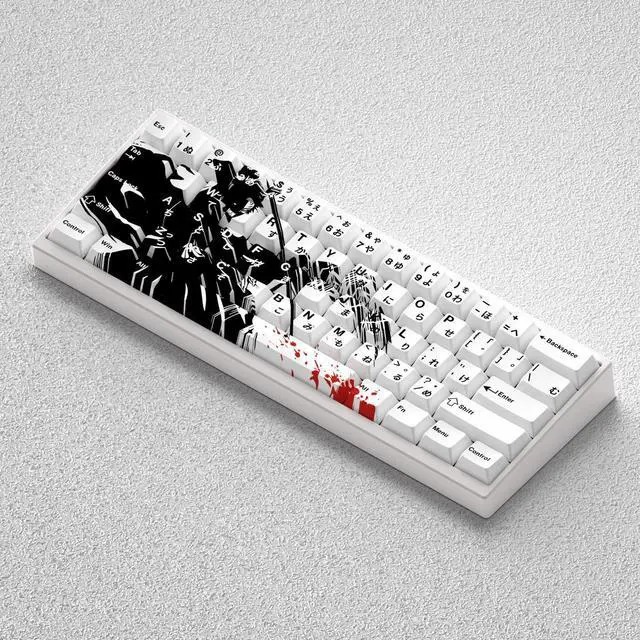 Alt view image 3 of 5 - Keycap height for Death God Kurosaki Ichirou, made of PBT material, engraved precisely for 60, 65, 68 cartoon styles.