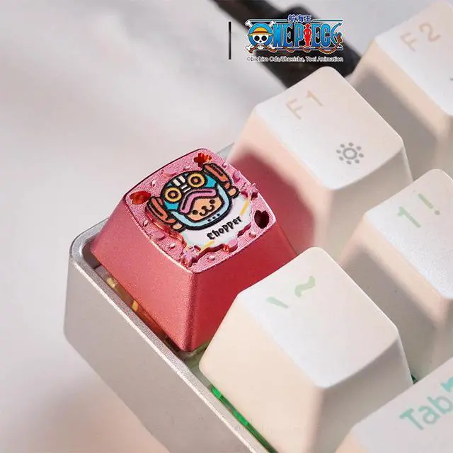 Main image of Captain Zoro Official Metal Keycaps for Luffy and Chao Ba Cartoon Mechanical Customized Magnetic Shaft Gaming Keyboard Keycaps The Q-version of Jia Ba