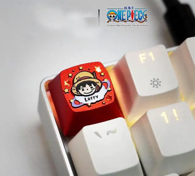 Alt view image 2 of 6 - Captain Zoro Official Metal Keycaps for Luffy and Chao Ba Cartoon Mechanical Customized Magnetic Shaft Gaming Keyboard Keycaps The Q-version of Jia Ba