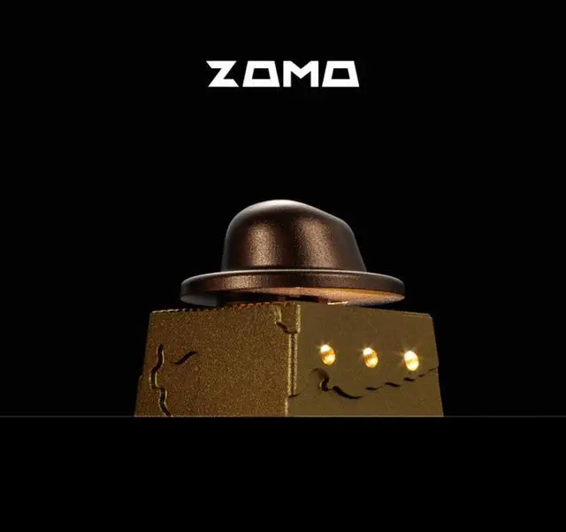 Alt view image 2 of 6 - Original design 3D-printed little prince rose elephant metal keycaps compatible with magnetic axis mechanical keyboard Hat key cap