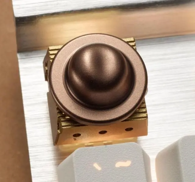 Alt view image 5 of 6 - Original design 3D-printed little prince rose elephant metal keycaps compatible with magnetic axis mechanical keyboard Hat key cap