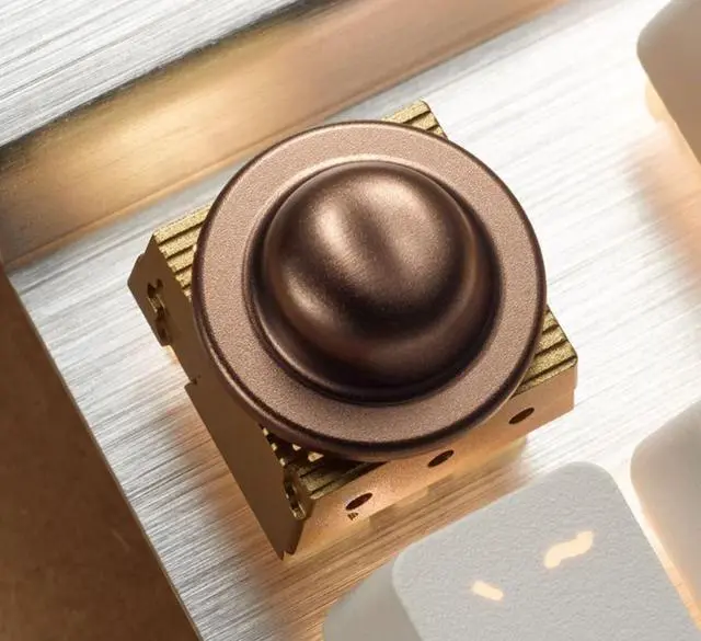 Main image of Original design 3D-printed little prince rose elephant metal keycaps compatible with magnetic axis mechanical keyboard Hat key cap