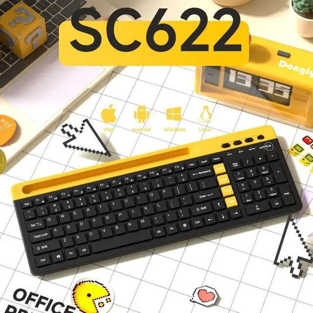 Alt view image 4 of 5 - 2.4GHz Wireless Keyboard and Mouse - Men's and Women's Computer Office High-Quality Appearance Level Keyboard and Mouse Set - Factory Special Offer Direct Sale