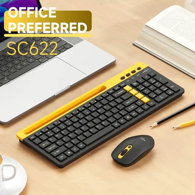 Alt view image 2 of 5 - 2.4GHz Wireless Keyboard and Mouse - Men's and Women's Computer Office High-Quality Appearance Level Keyboard and Mouse Set - Factory Special Offer Direct Sale