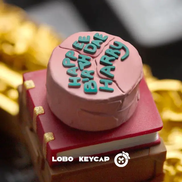 Alt view image 3 of 5 - Harry Potter Cake Rotatable Keycap Single Resin Mechanical Keyboard Cap Personalized Customized ESC Gift (Just the Keycap)